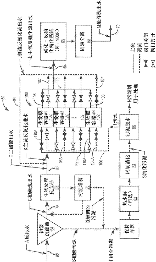 Process comprising anammox bacteria on biofilm carriers for removing ammonium from a wastewater stream