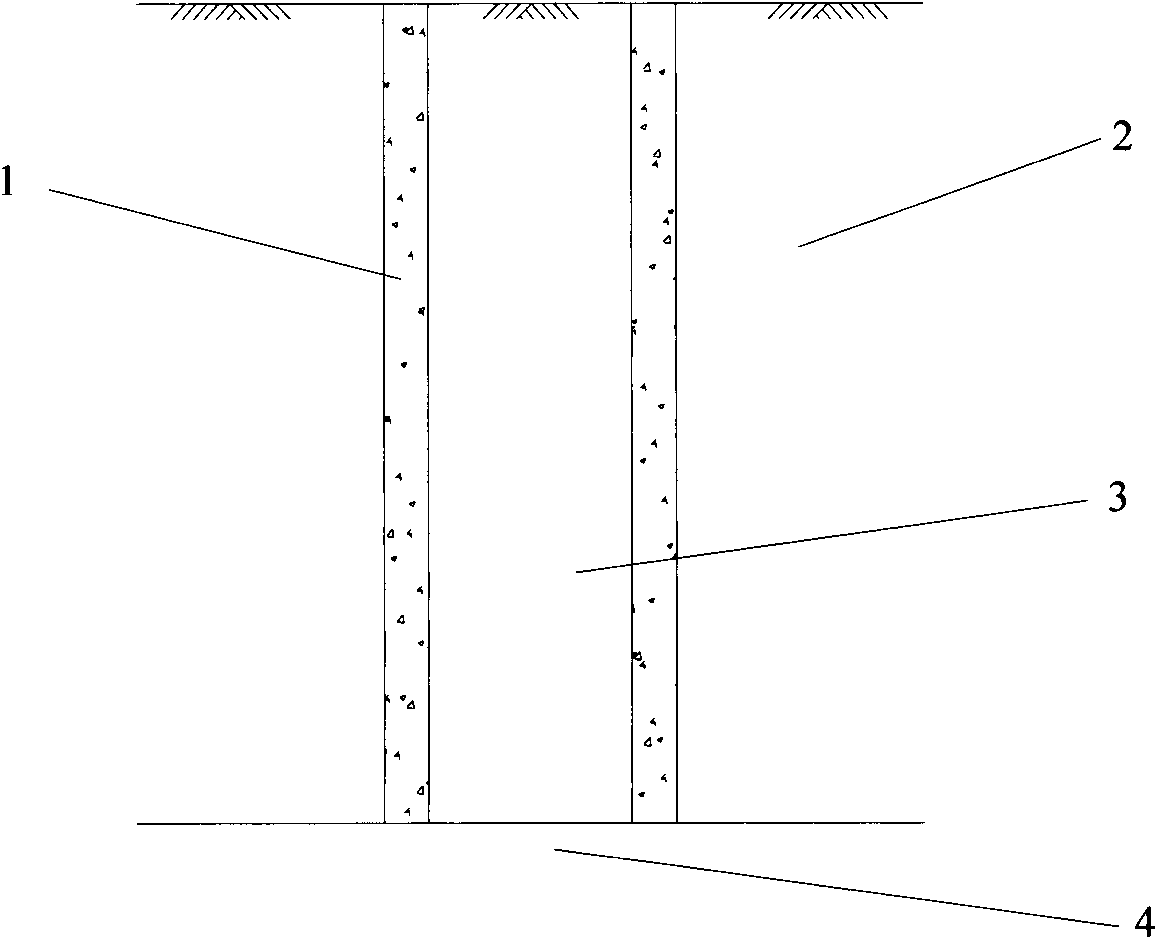 Construction method of large-diameter expanded bore pile based on PCC pile