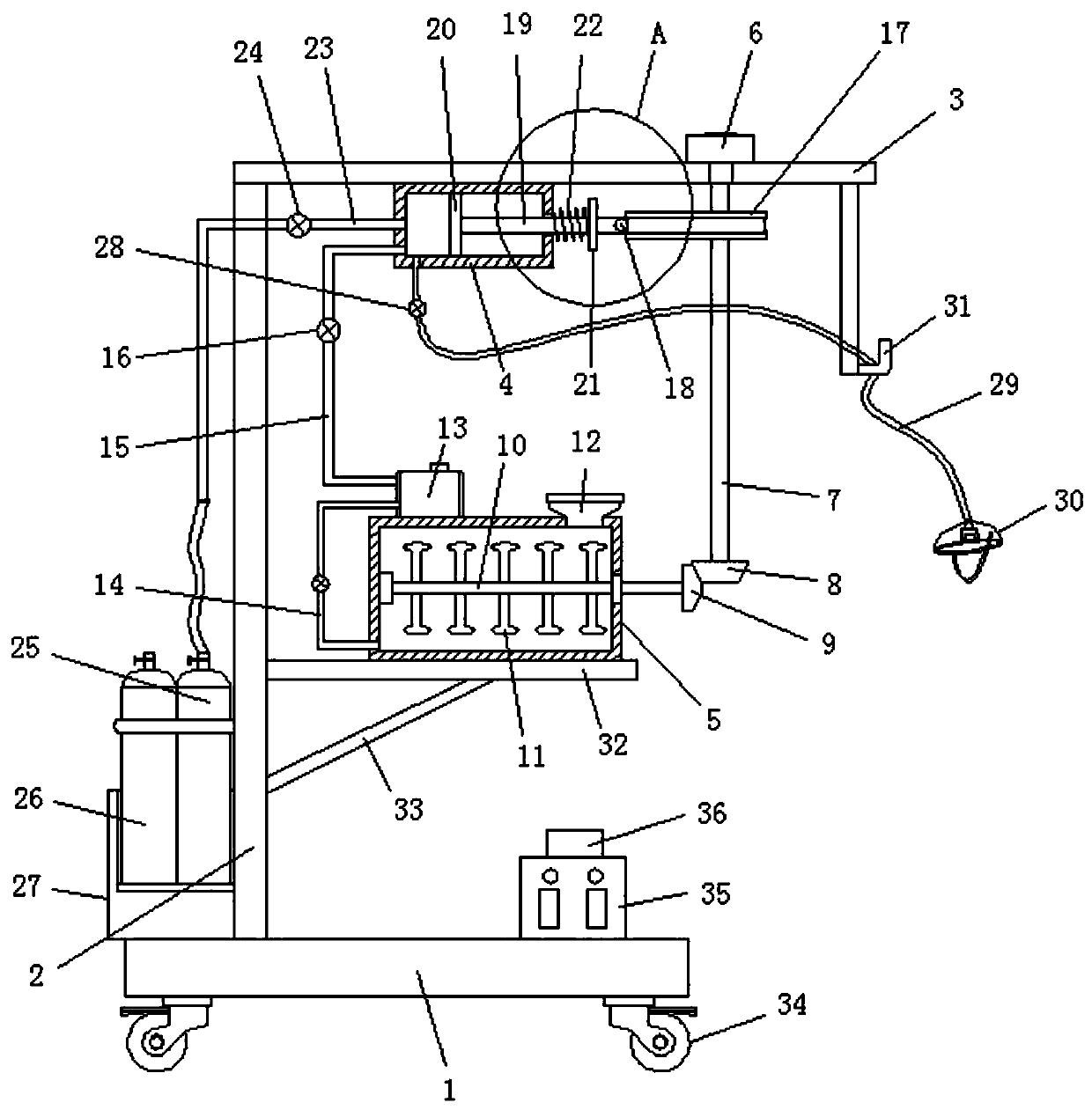 Breathing apparatus for pediatric clinical use