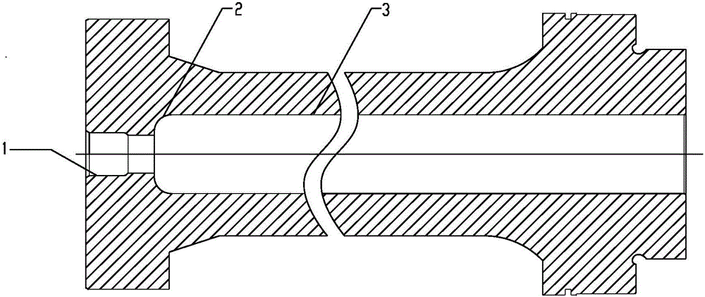 Processing method for diesel oil engine piston rod deep hole