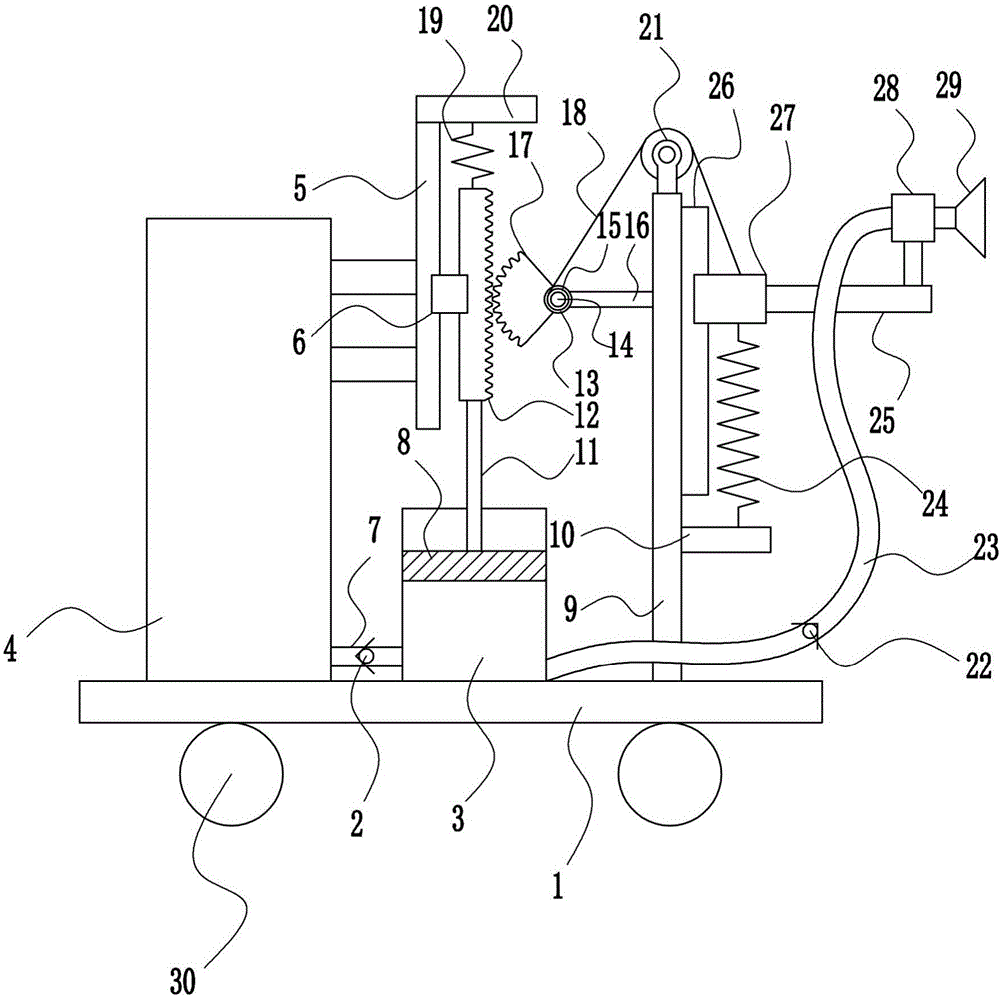 Driverless car shell paint spraying device