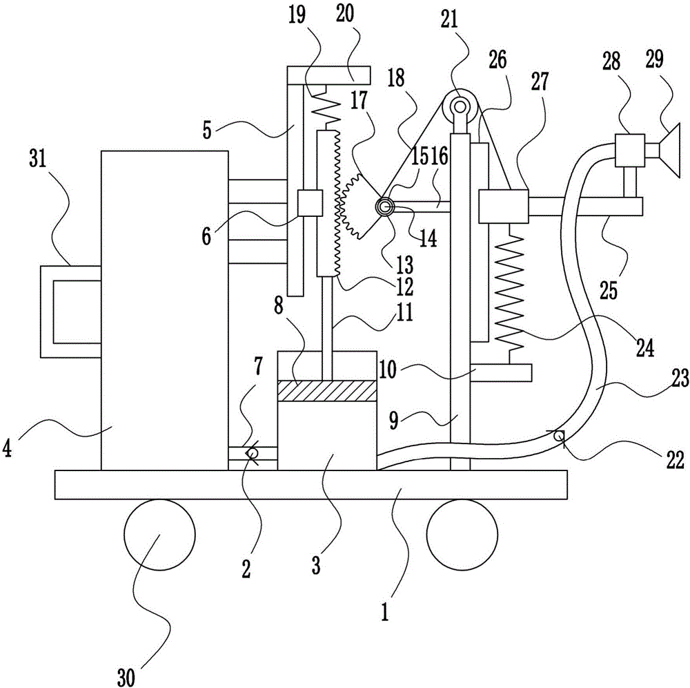 Driverless car shell paint spraying device