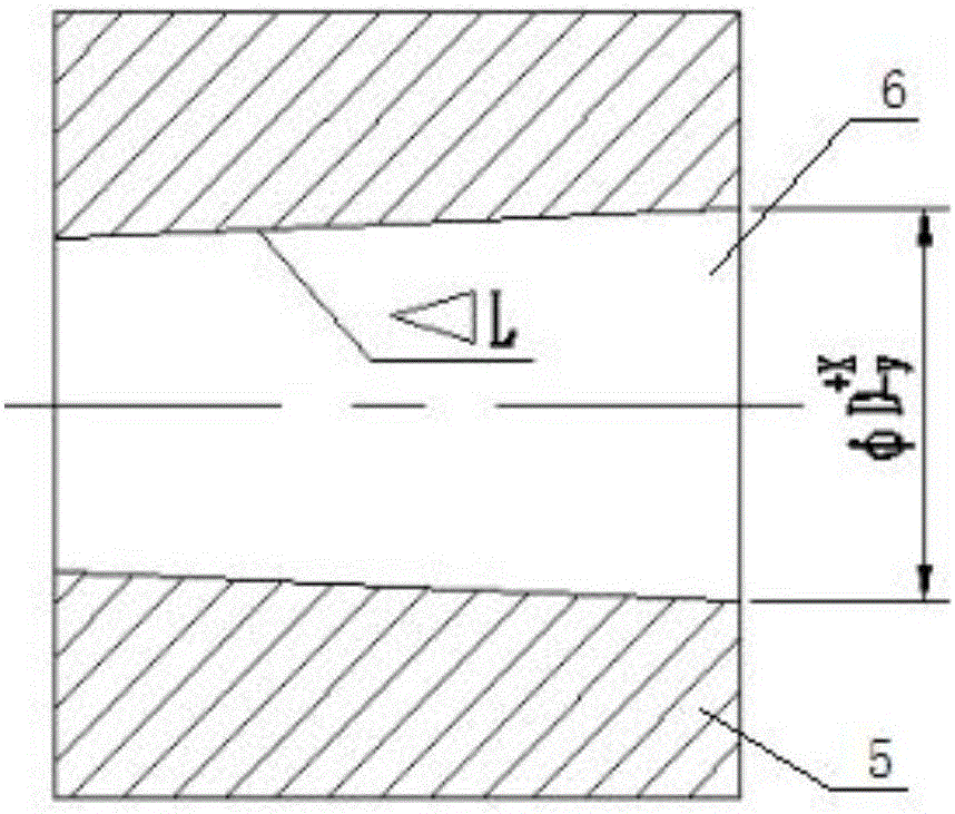 Method for detecting orifice of conical bore