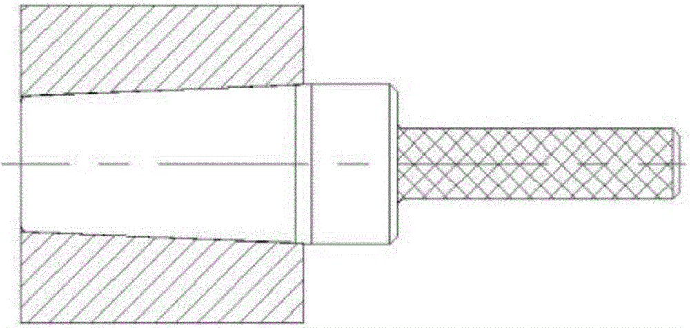 Method for detecting orifice of conical bore