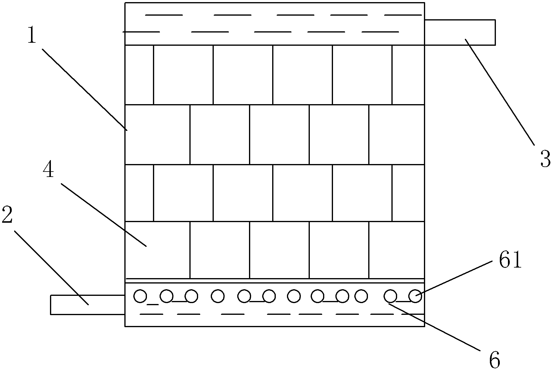 Synchronous denitrification and dephosphorization sewage treatment device for immobilized microorganism CASS (cyclic activated sludge system)