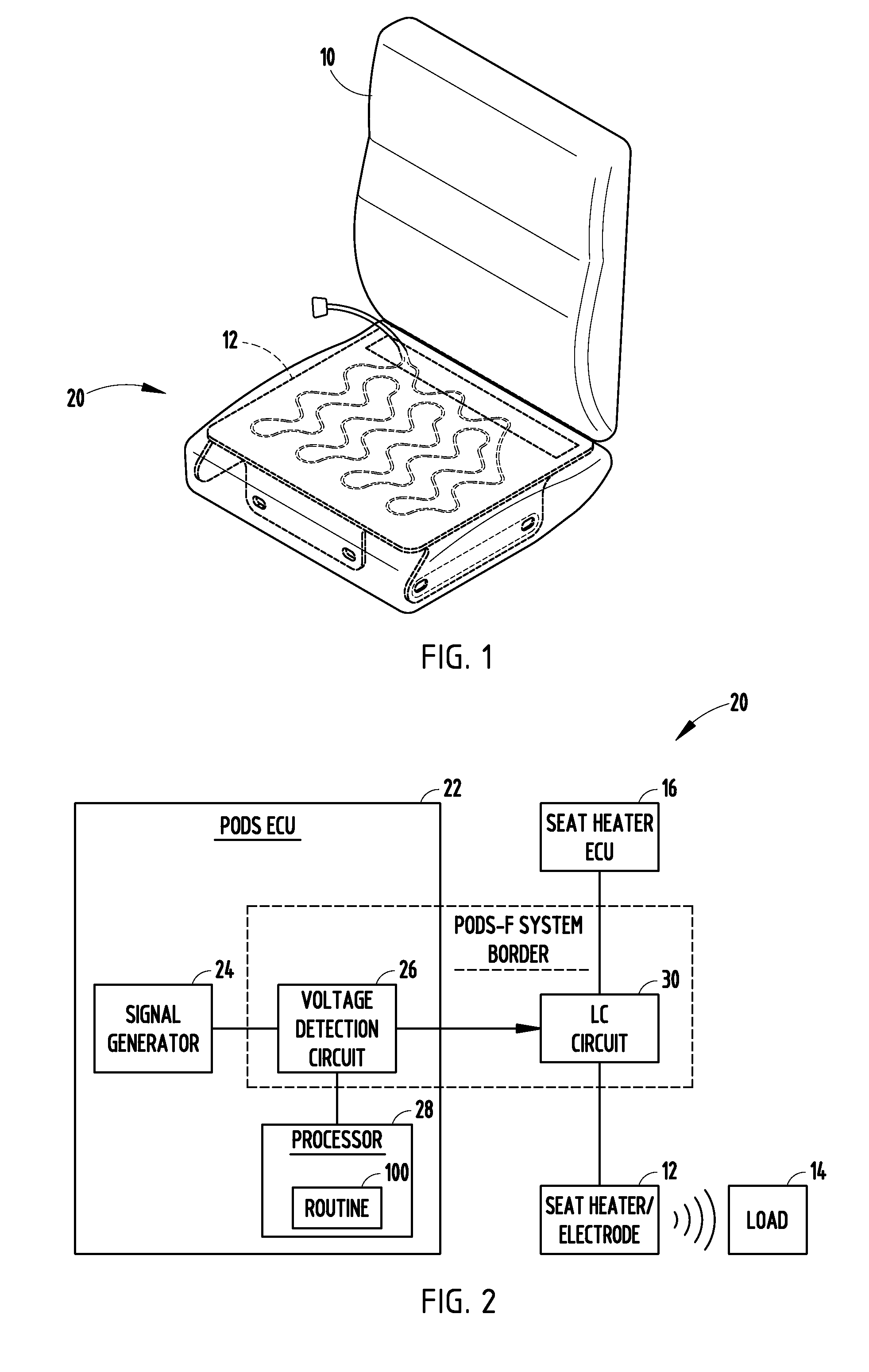 Capacitive occupant sensing system and method