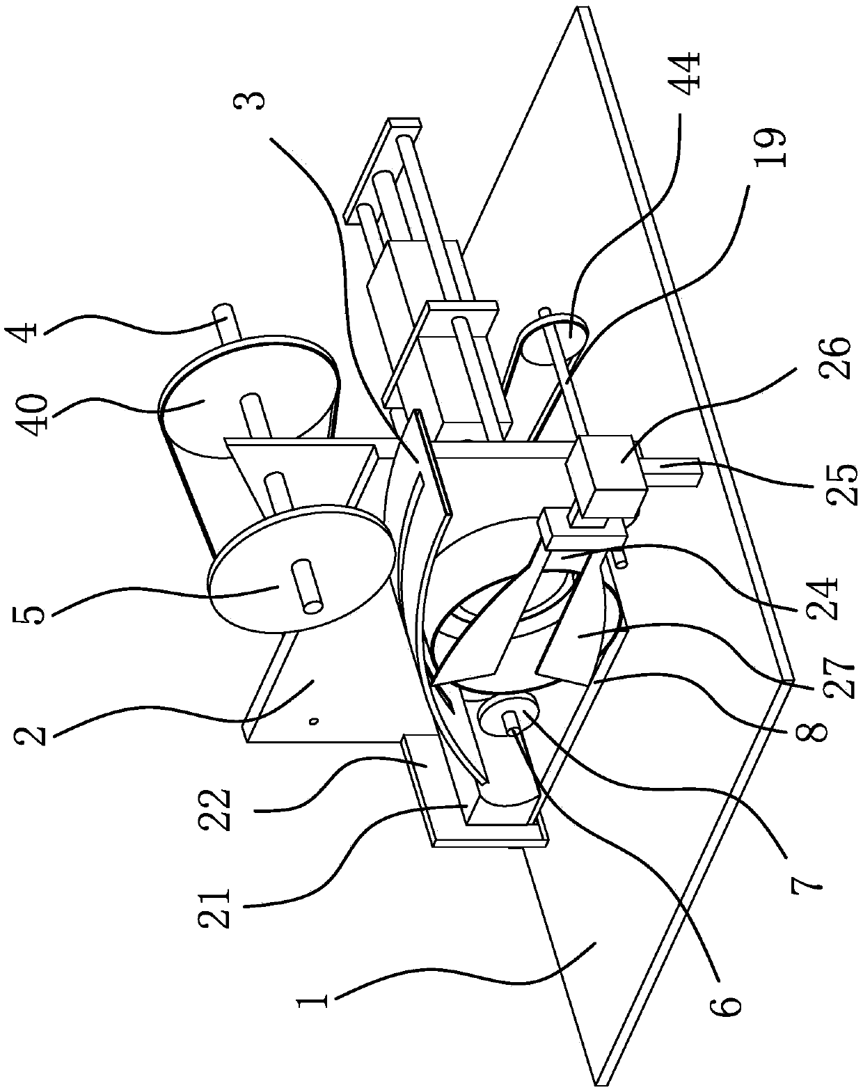 A rolling bending machine for s spring