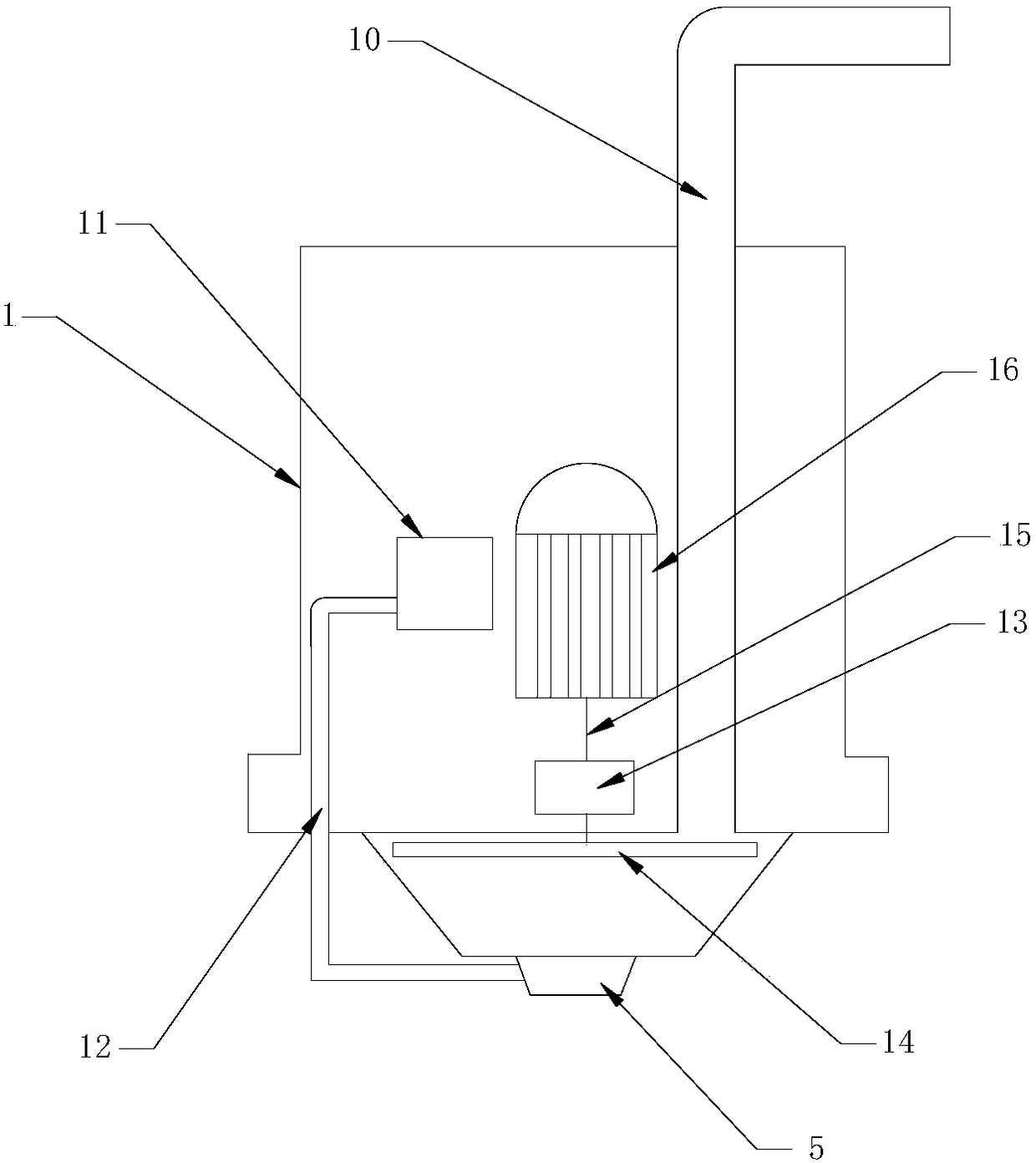 Lampblack extracting device capable of cooling