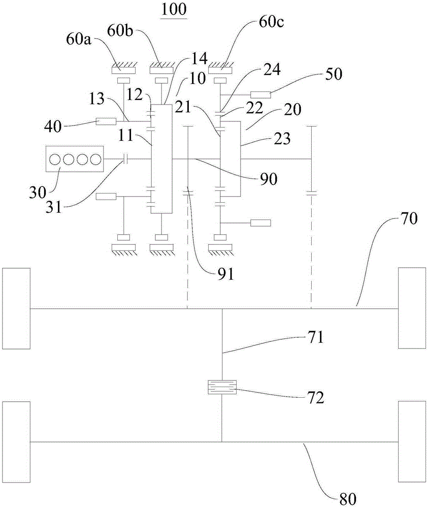 Hybrid power drive system