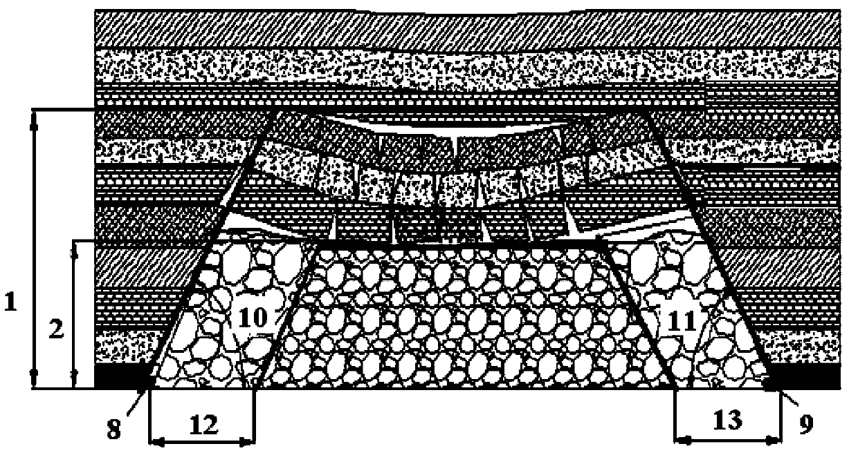 Gas extraction method based on mining-induced fracture circular rectangular half-space zone