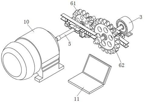 DIC-based tooth root bending stress detection system and method in RV reducer gear engagement process