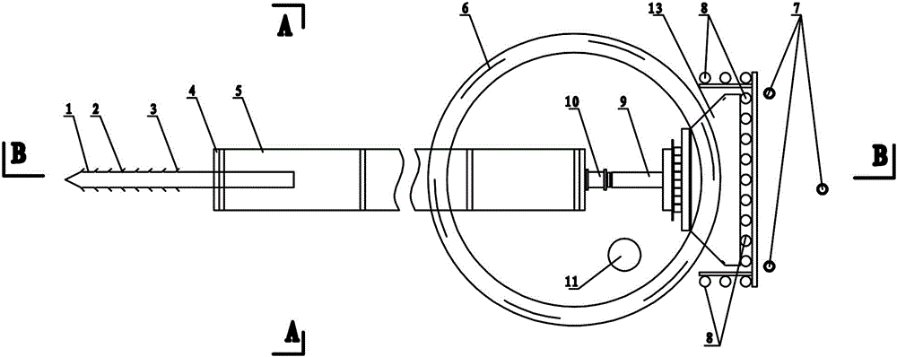 Construction device and method of hand-digging pipe jacking in mud, sand and silt areas