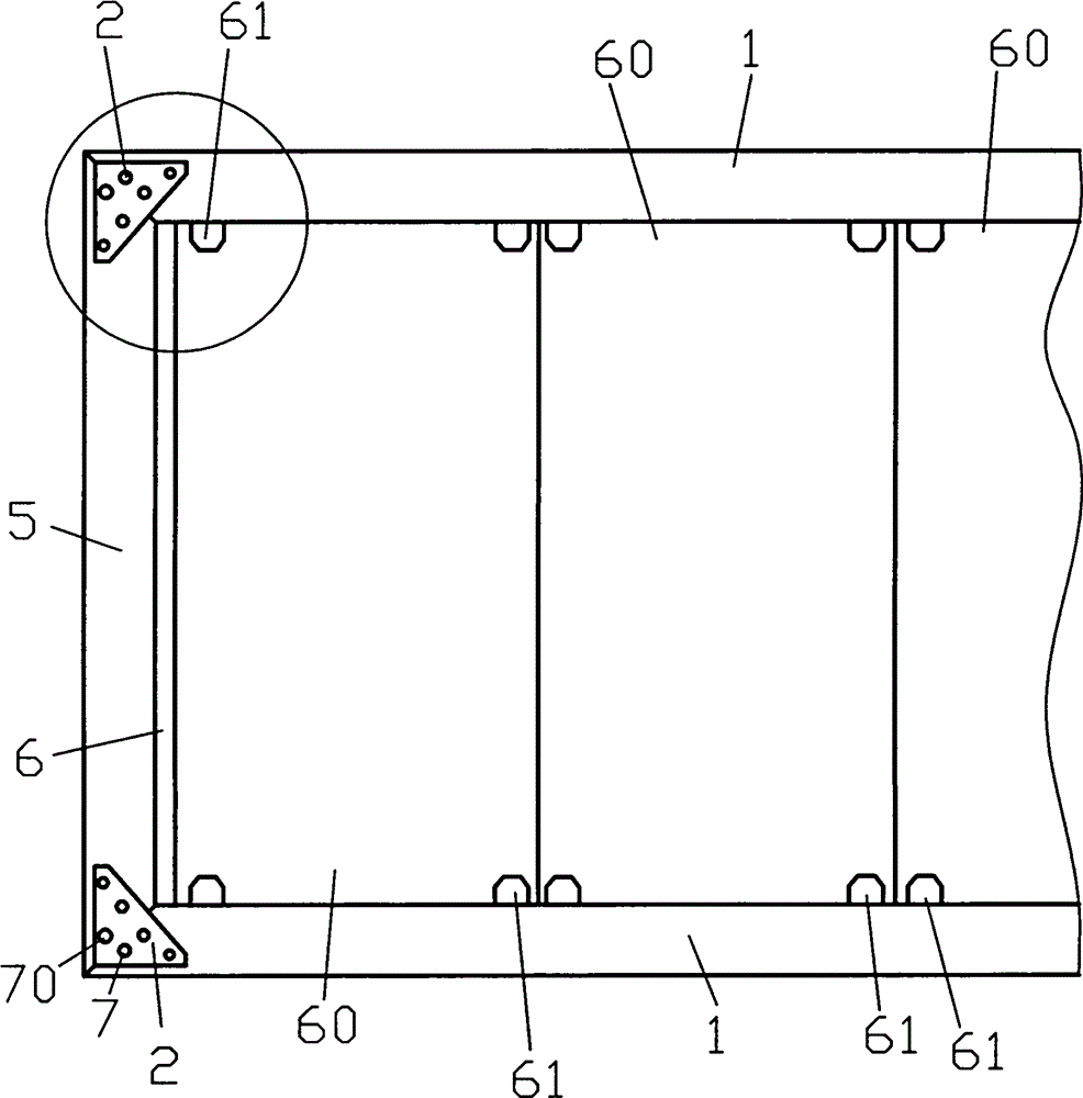 Prefabricated part assembling frame