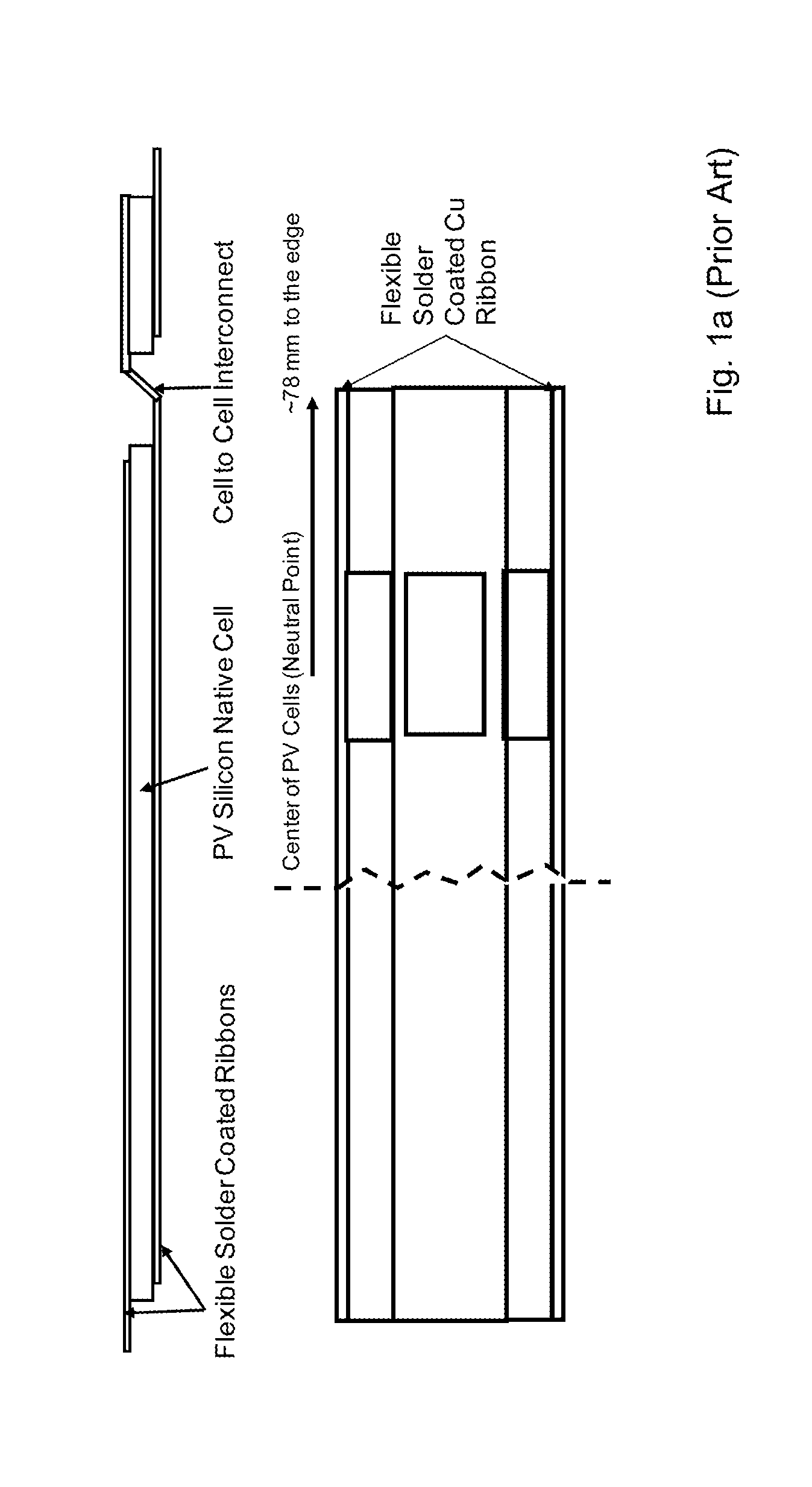 Large area concentrator lens structure and method configured for stress relief