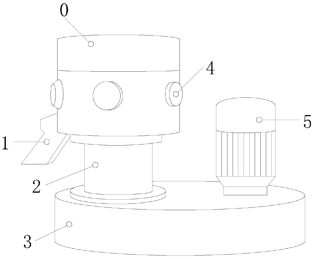 Plastic crushing, mixing and granulating all-in-one machine with hybrid self-removing function