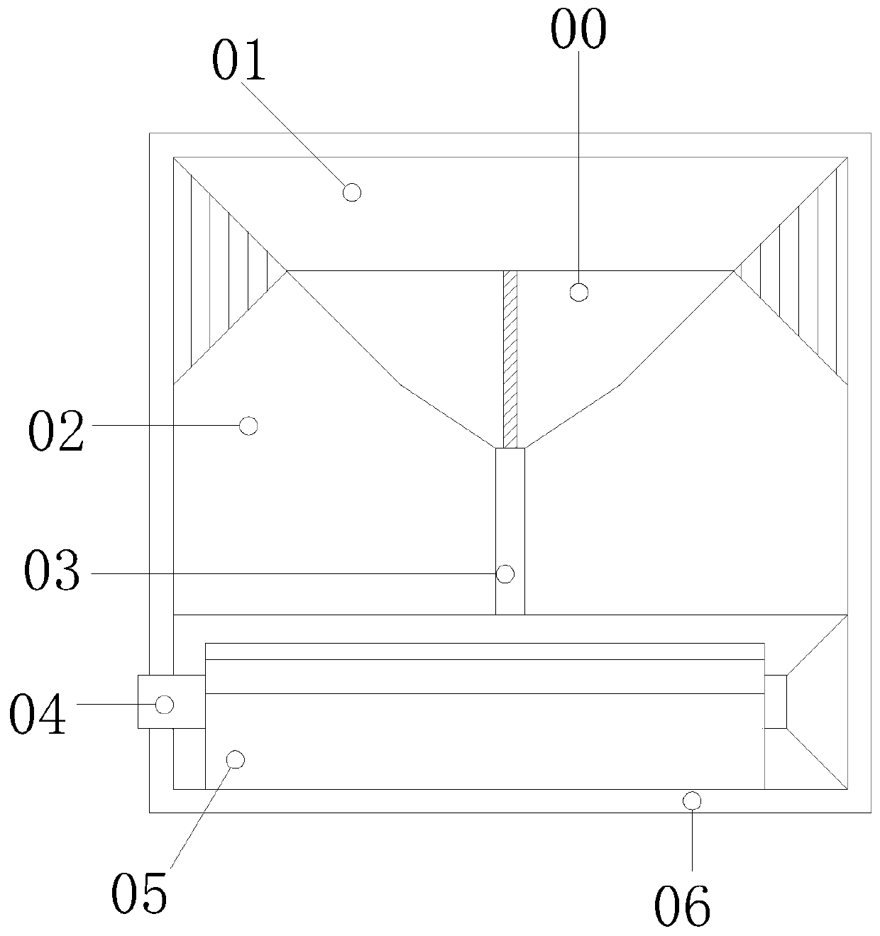 Plastic crushing, mixing and granulating all-in-one machine with hybrid self-removing function