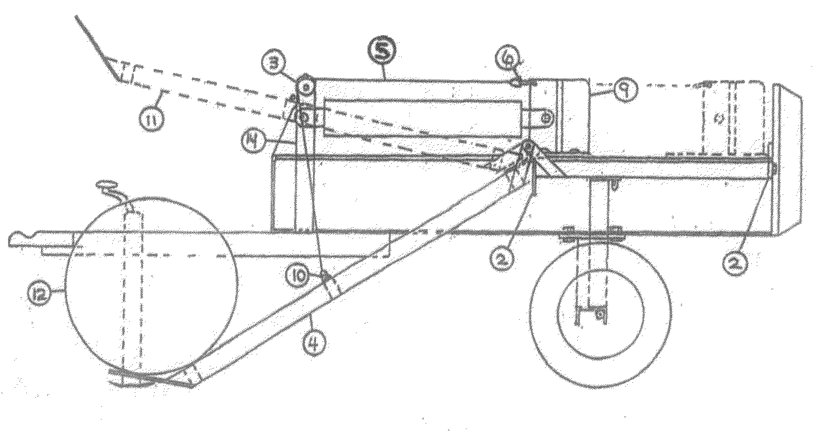 Single cylinder hydraulic log lifter