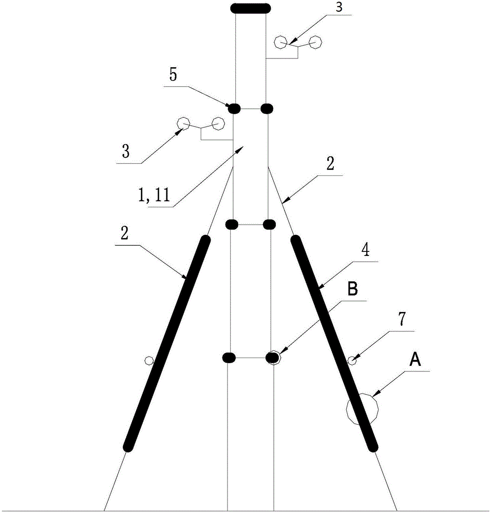 Anti-freezing anemometer tower