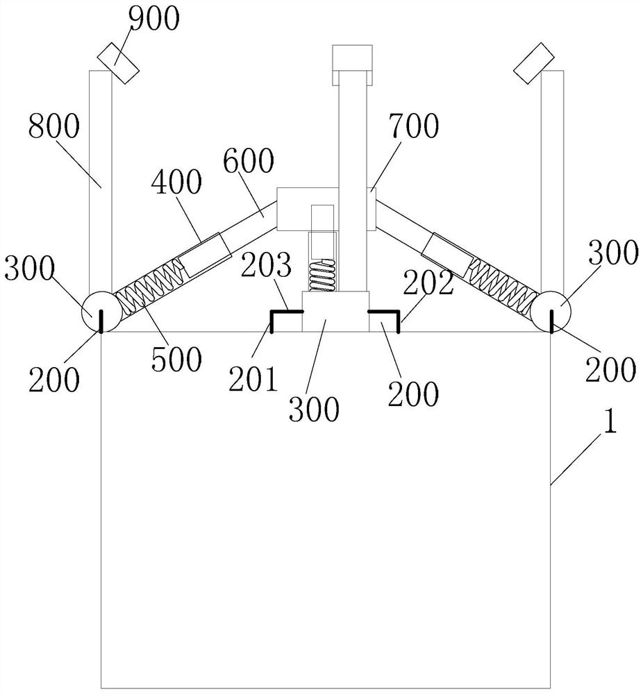 Mop fixing device and mop hair remover including the mop fixing device