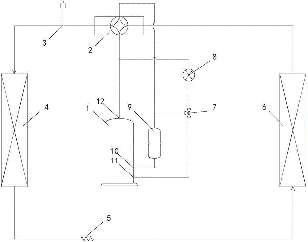 Double-cylinder variable-capacity air conditioning system and control method