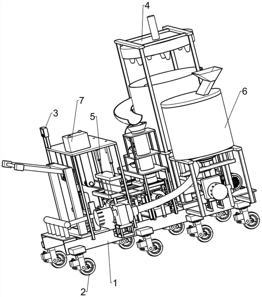 A paving device using cobblestones