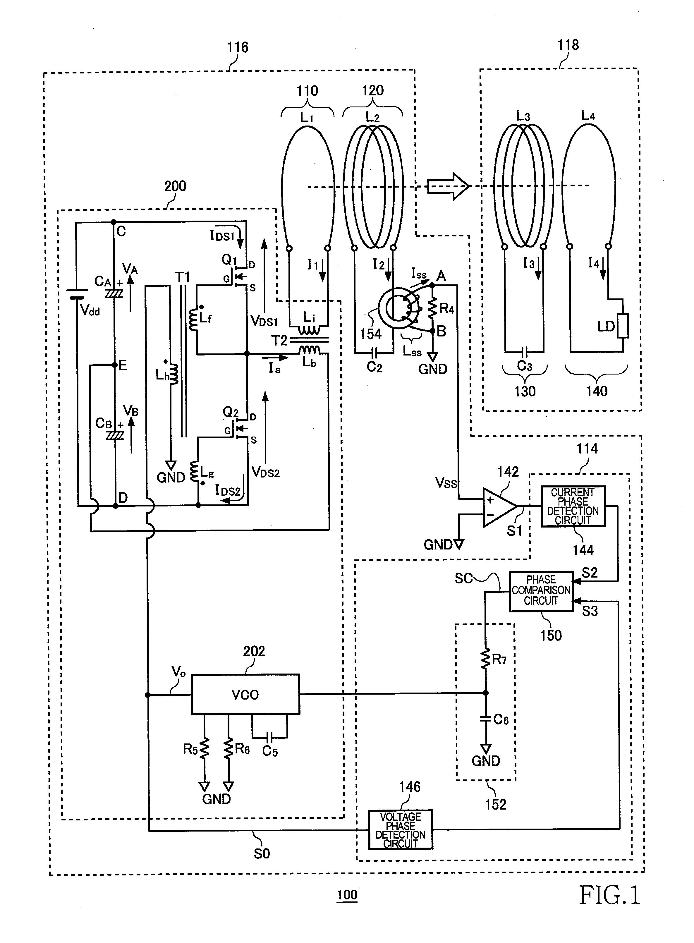 Wireless power feeder, wireless power transmission system, and table and table lamp using the same