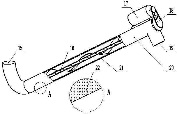 High-efficiency straw carbonization device