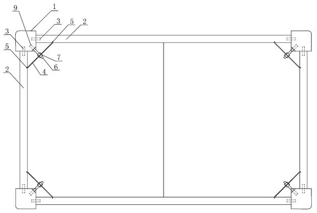 Desk with novel installation structure