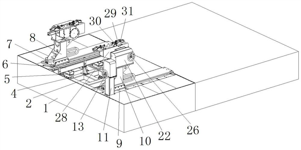 Turnover device capable of controlling rotation in multi-degree-of-freedom mode and used for cabin plate assembling