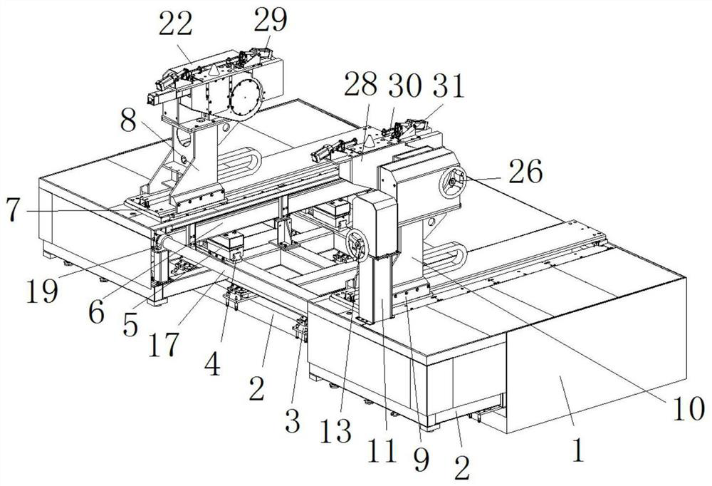 Turnover device capable of controlling rotation in multi-degree-of-freedom mode and used for cabin plate assembling