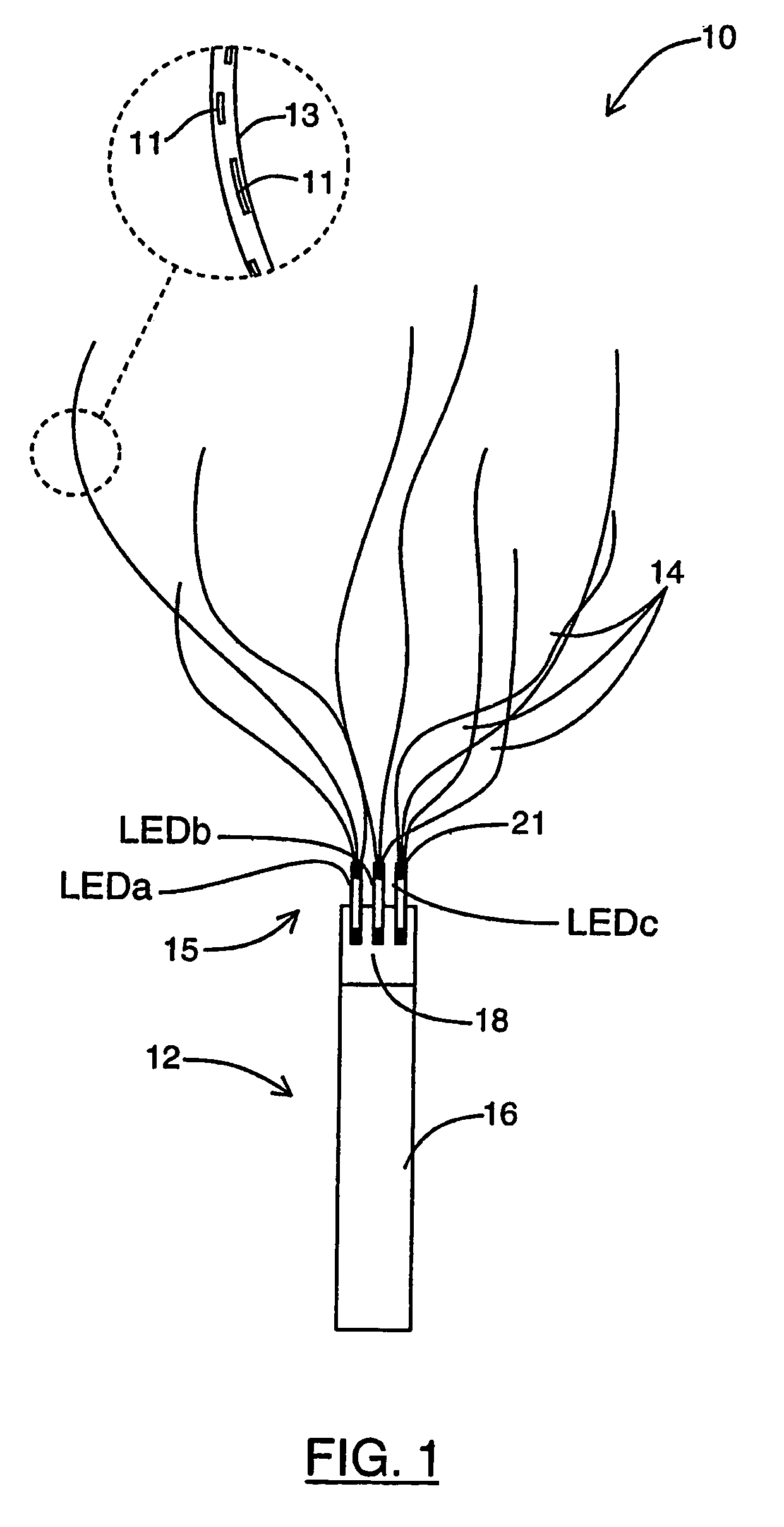 Optical fiber decorative assembly