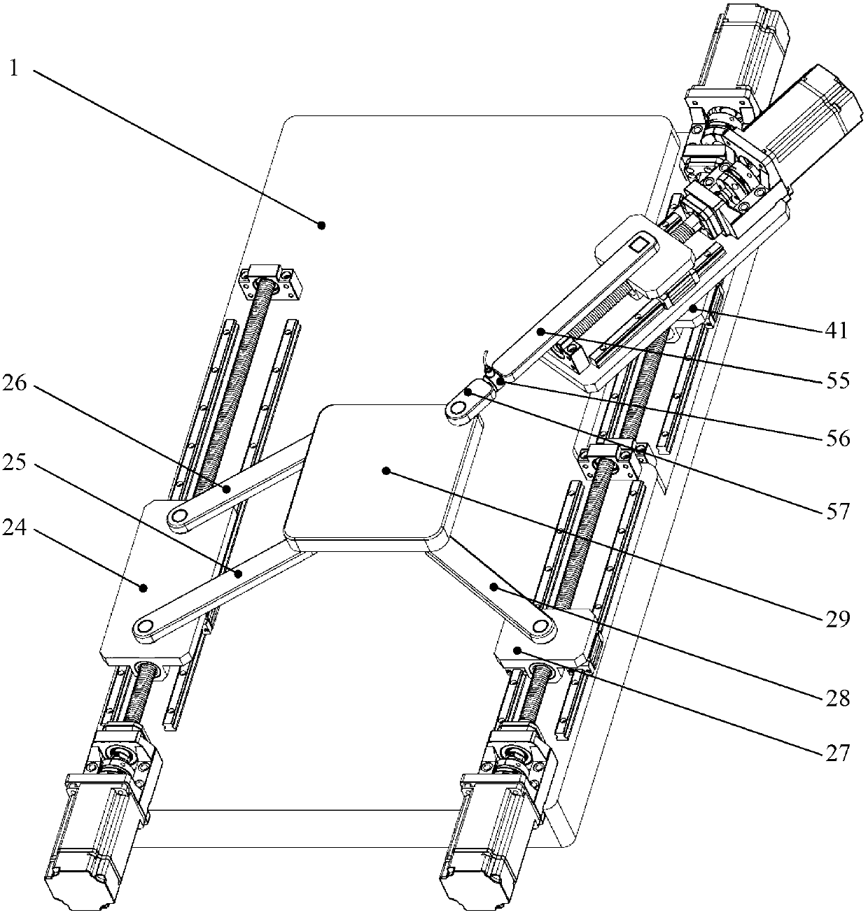 Novel plane two-degree-of-freedom redundant drive parallel moving platform