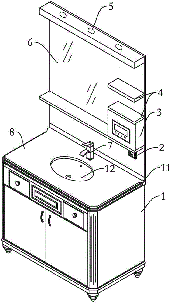 Safe, energy-saved and multifunctional bathroom cabinet