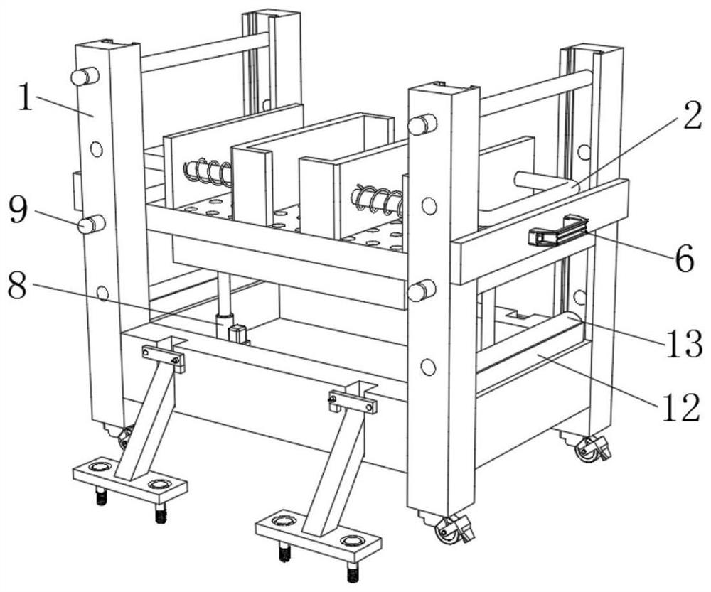 Computer placement rack convenient to use