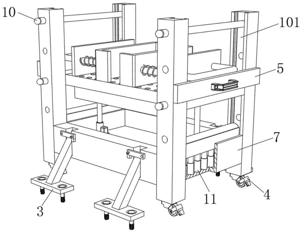 Computer placement rack convenient to use