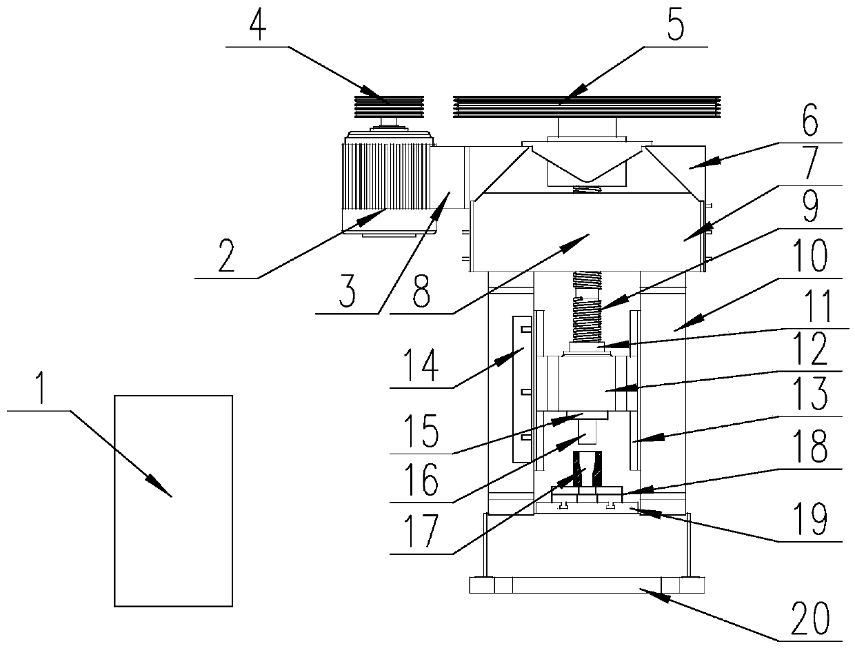 Fat-die plunger type biomass solidifying forming machine