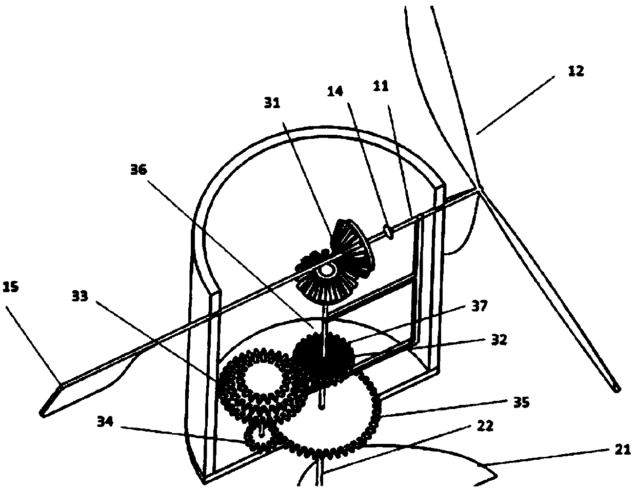 Vertical water exchange device