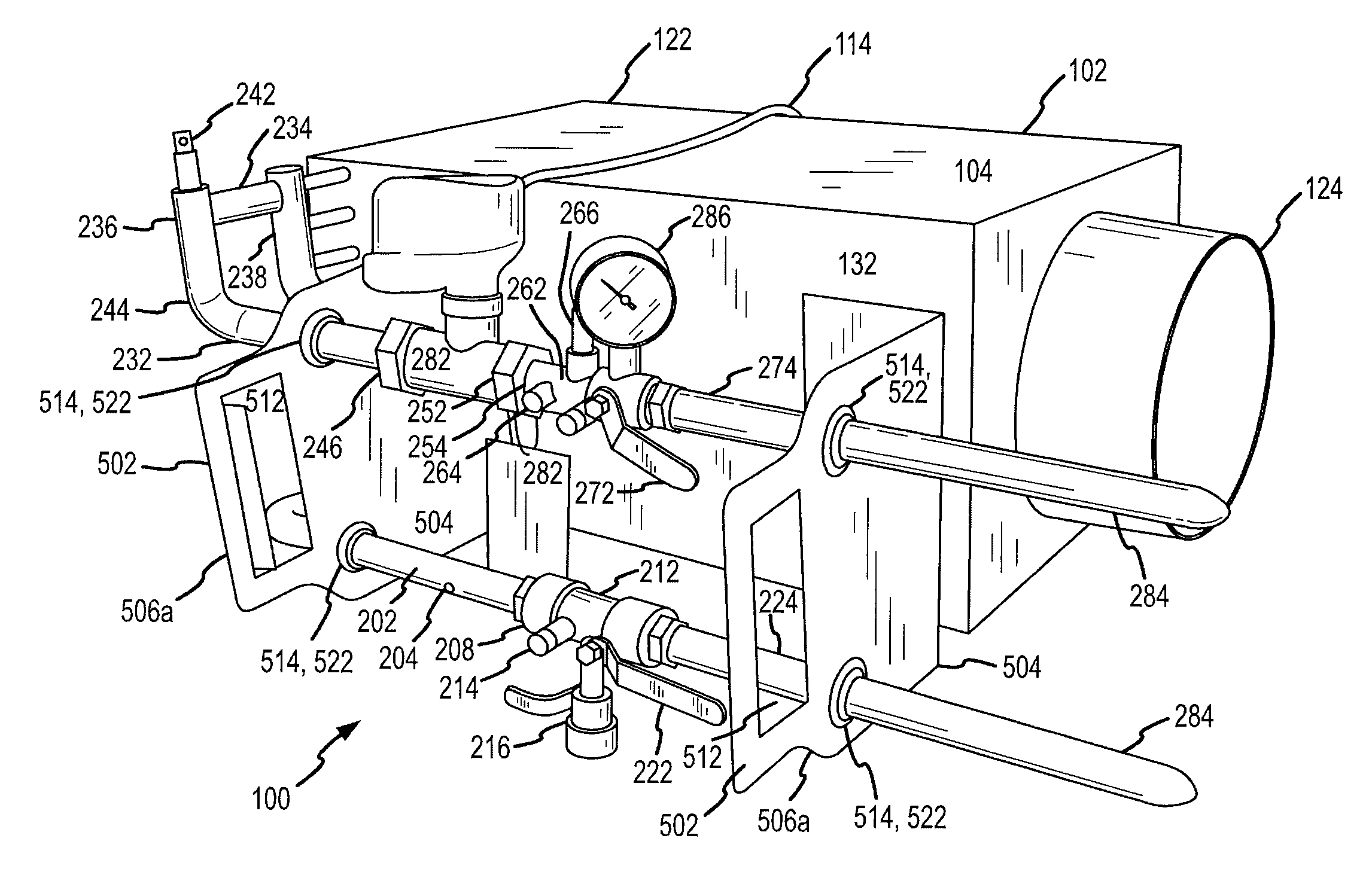 Embedded heat exchanger for heating, ventilatiion, and air conditioning (HVAC) systems and methods