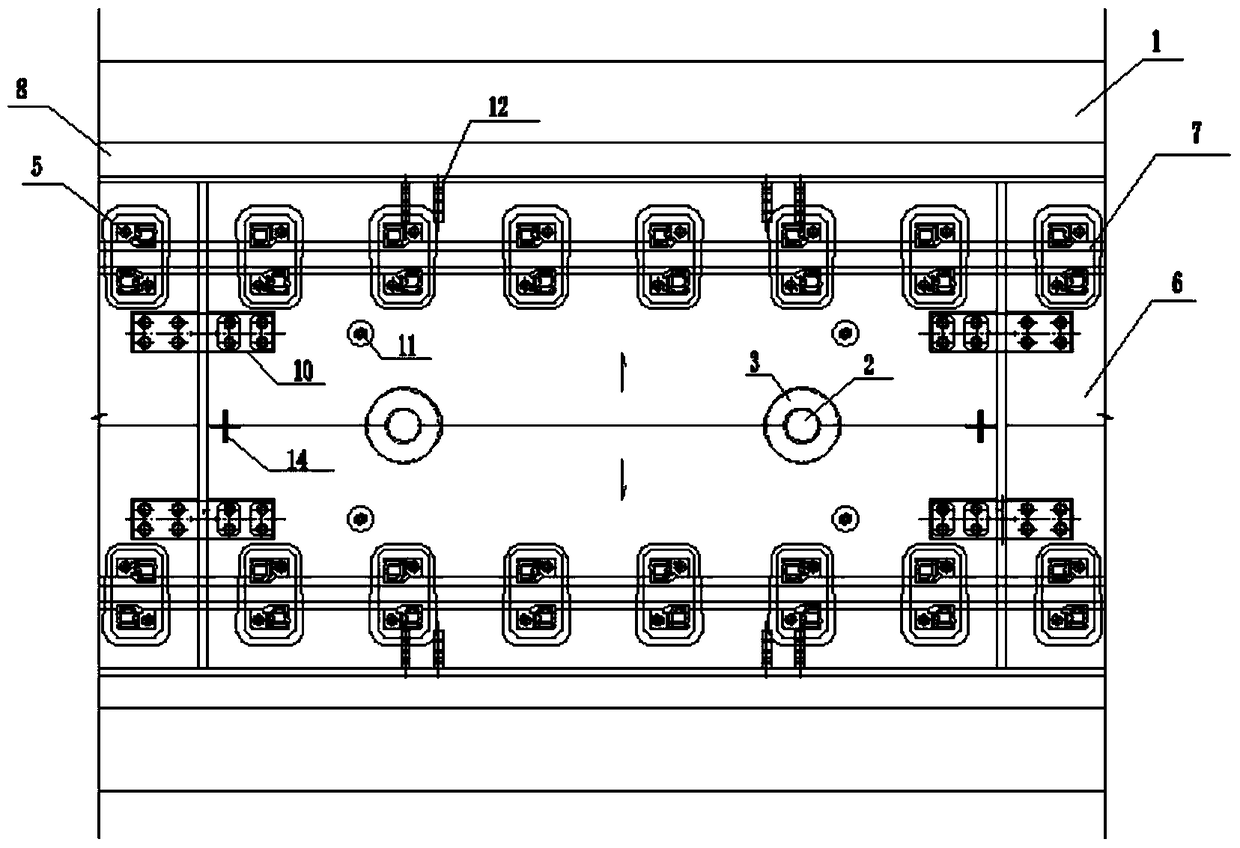 A prefabricated slab type damping track structure system and supporting construction method