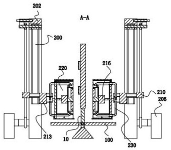 Concrete precast slab surface layer polishing device