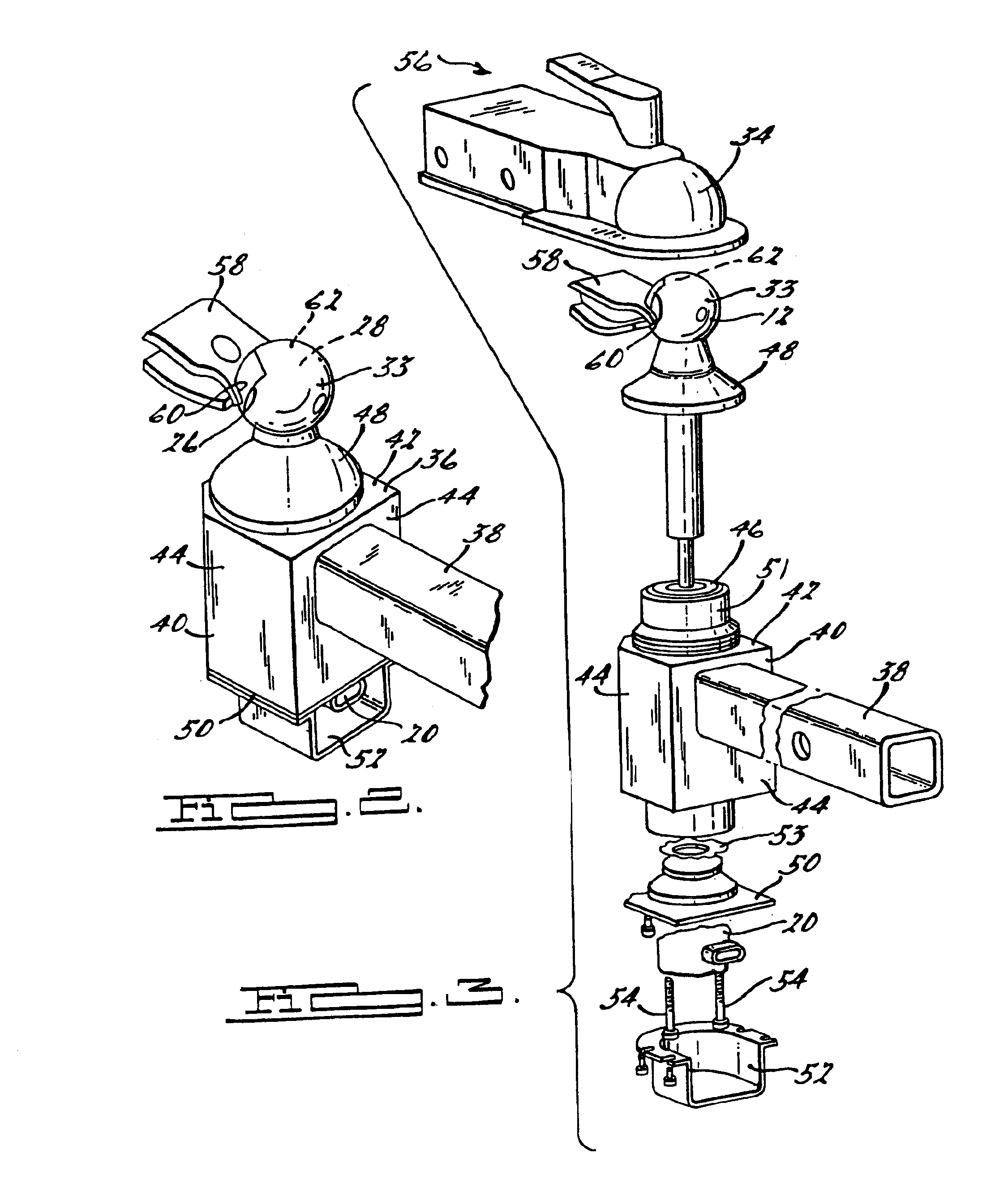 Sensing mechanism for hitch articulation angle