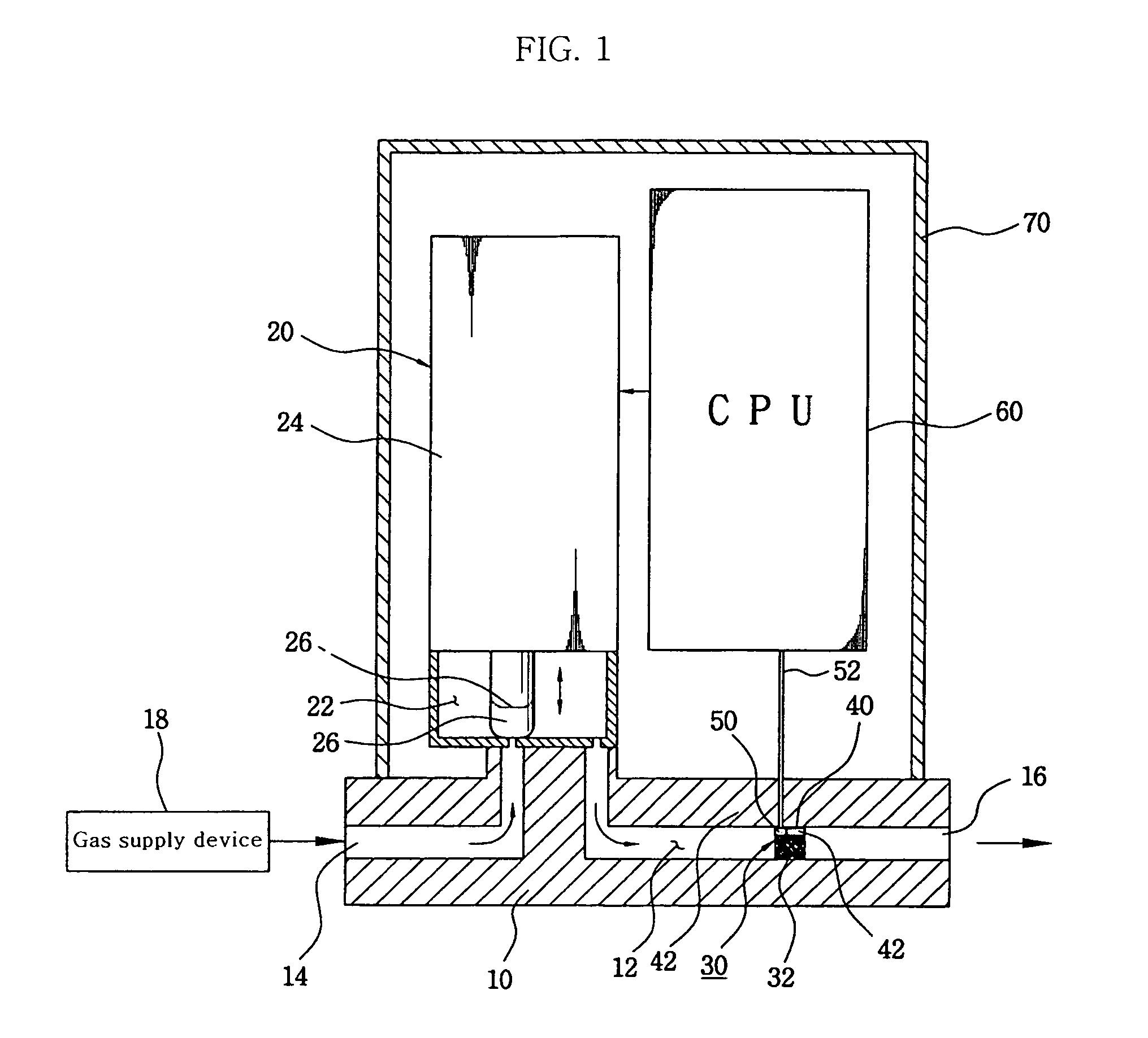 Apparatus for controlling flow rate of gases used in semiconductor device by differential pressure