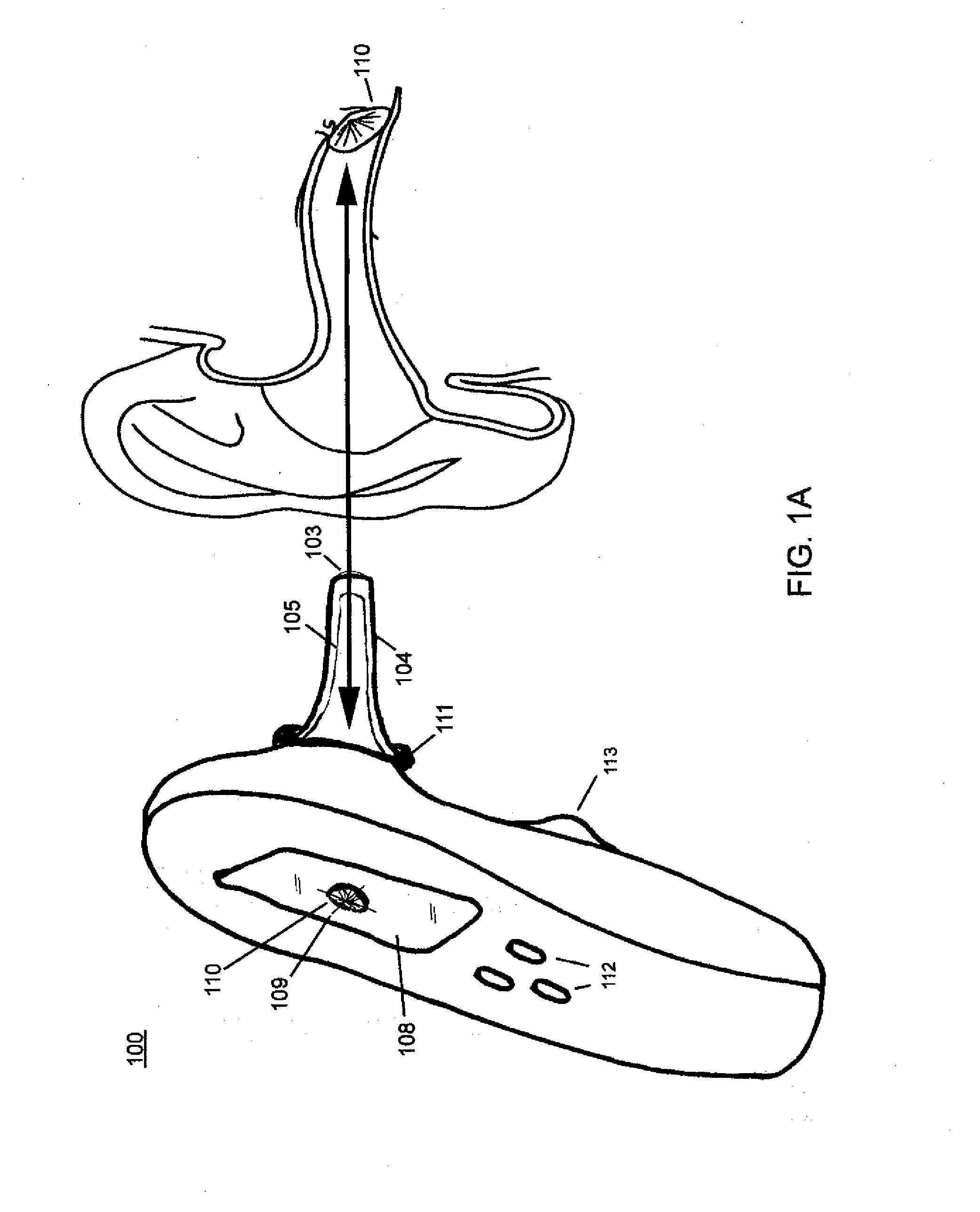 Guiding ir temperature measuring device with probe cover