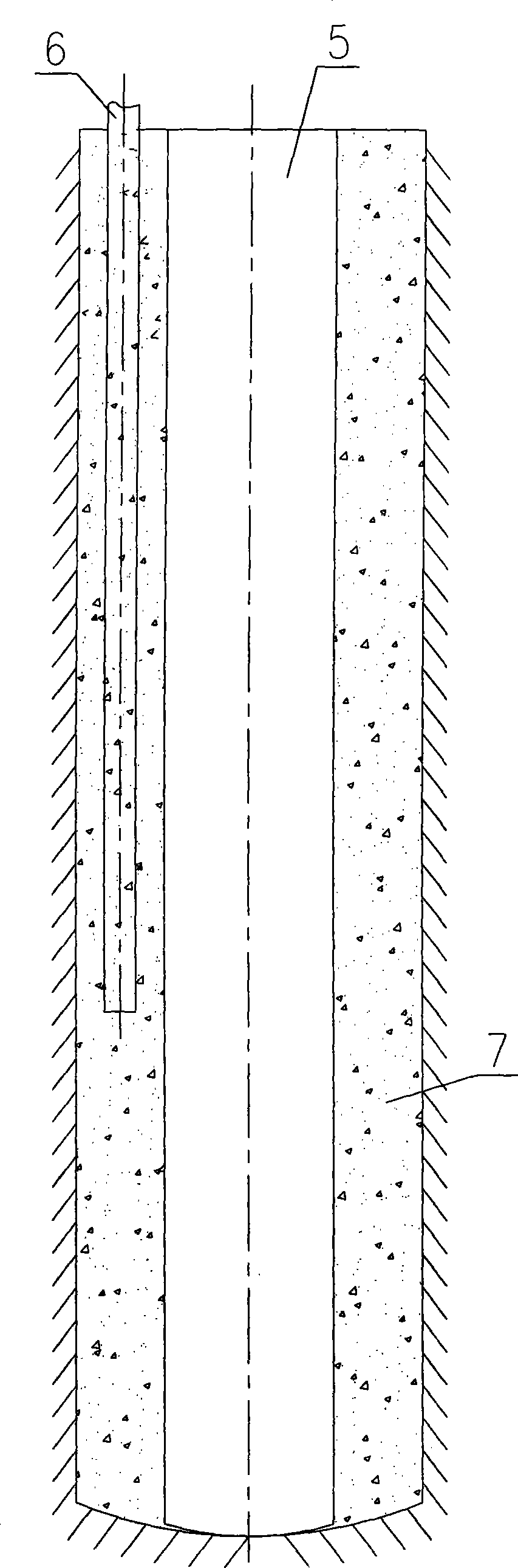 Cementing method for gas storage well casing tube