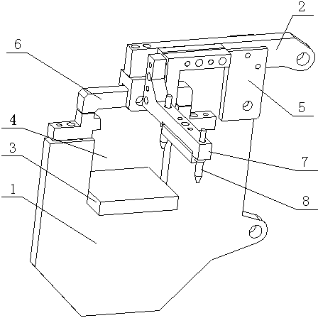 Double-point positioning method for positioning plate