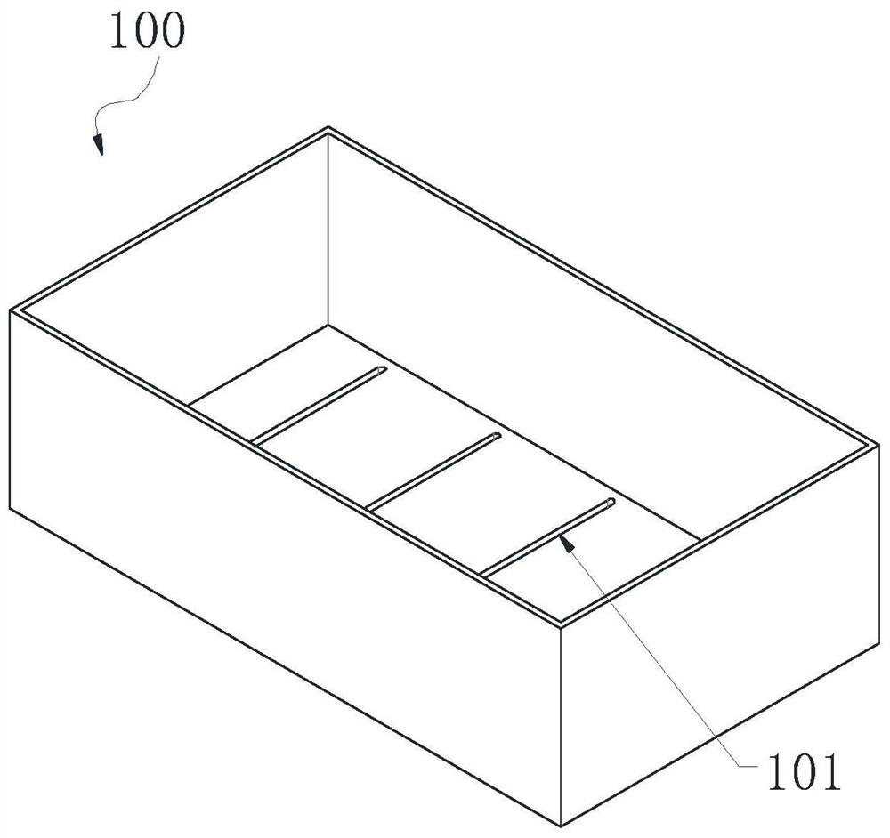 Chip liquid cooling and separating device and five-axis machining center