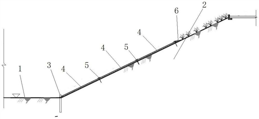 Saving type ecological slope protection device and construction method thereof