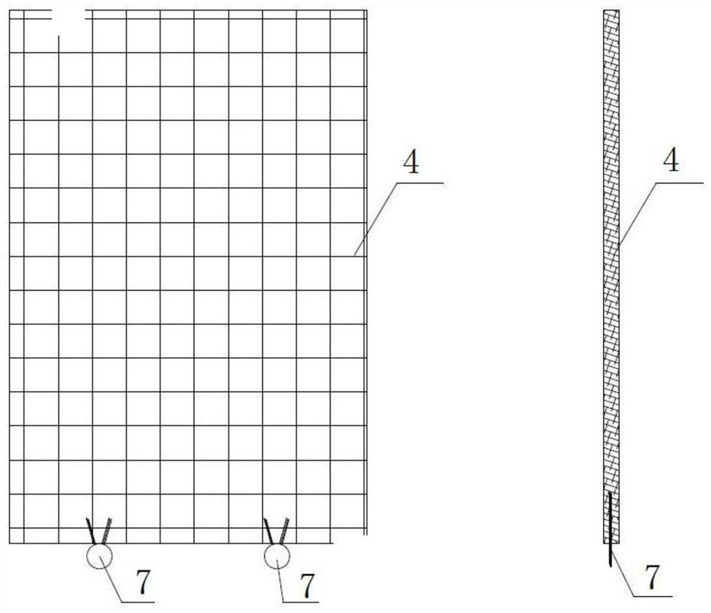 Saving type ecological slope protection device and construction method thereof