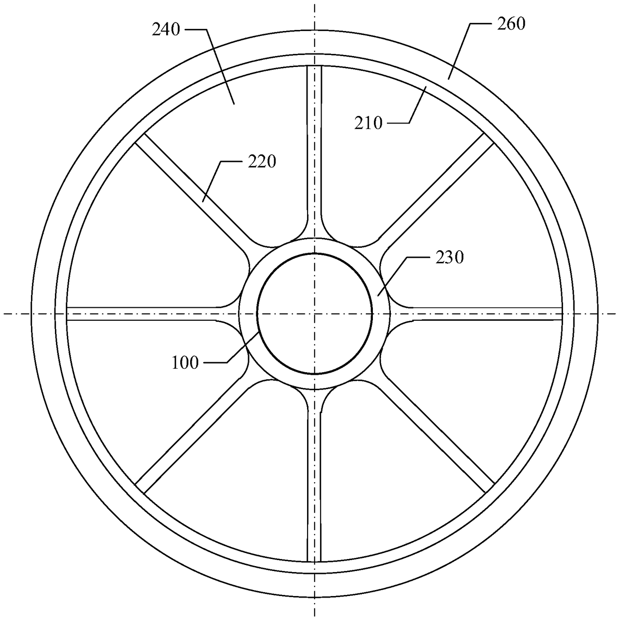 Offshore wind generating set gravity type foundation and mounting method thereof