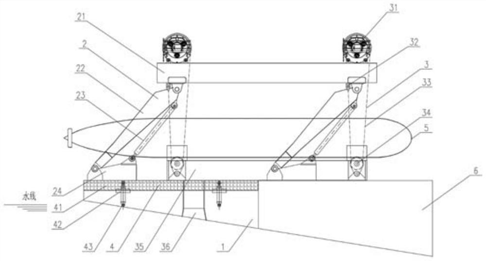 Double-portal folding and unfolding device and operation method thereof